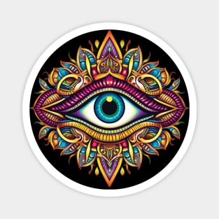 Evil Eye Mandala Vibe Magnet